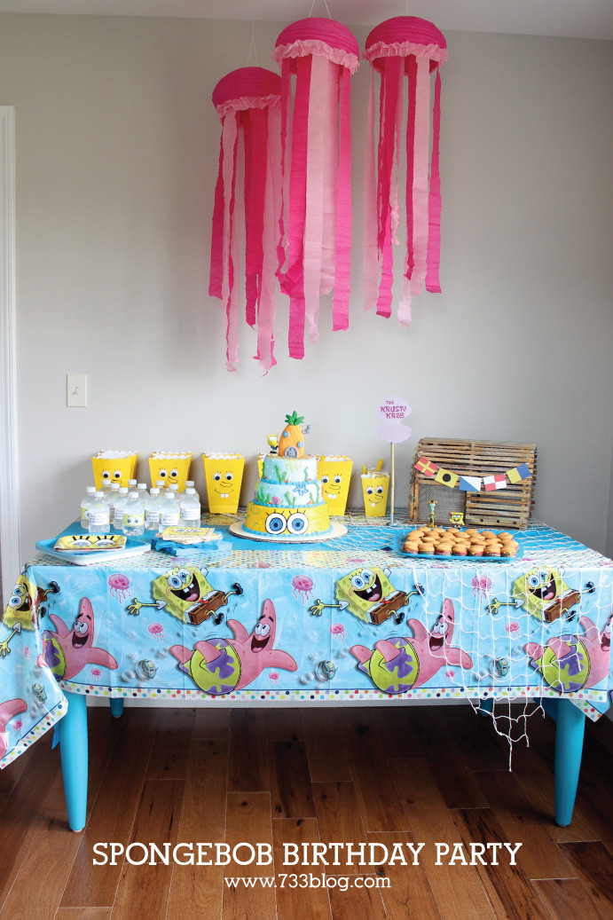 Spongebob Birthday Decorations
 Spongebob Squarepants Birthday Party Inspiration Made Simple