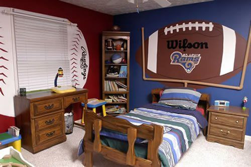 Sports Kids Room
 20 Football Themed Bedrooms for Boys Decor & Furniture