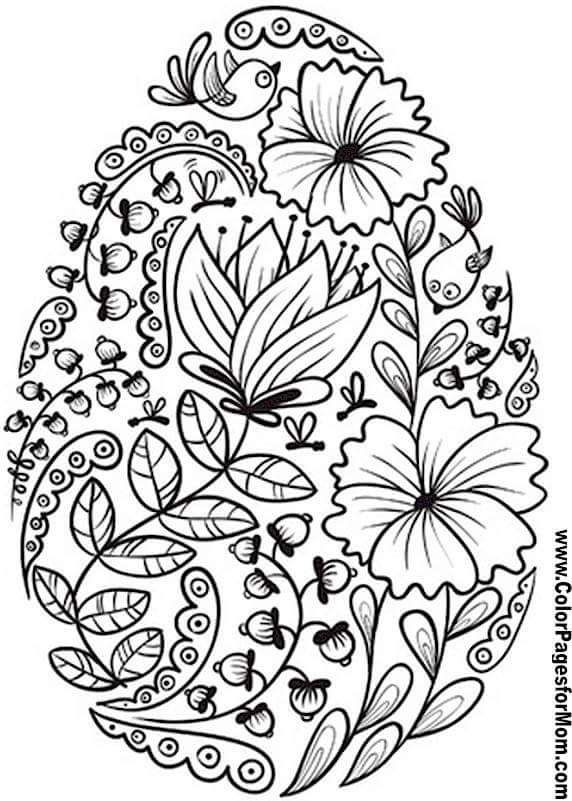 Spring Coloring Pages For Adults
 Pin na wielkanoc