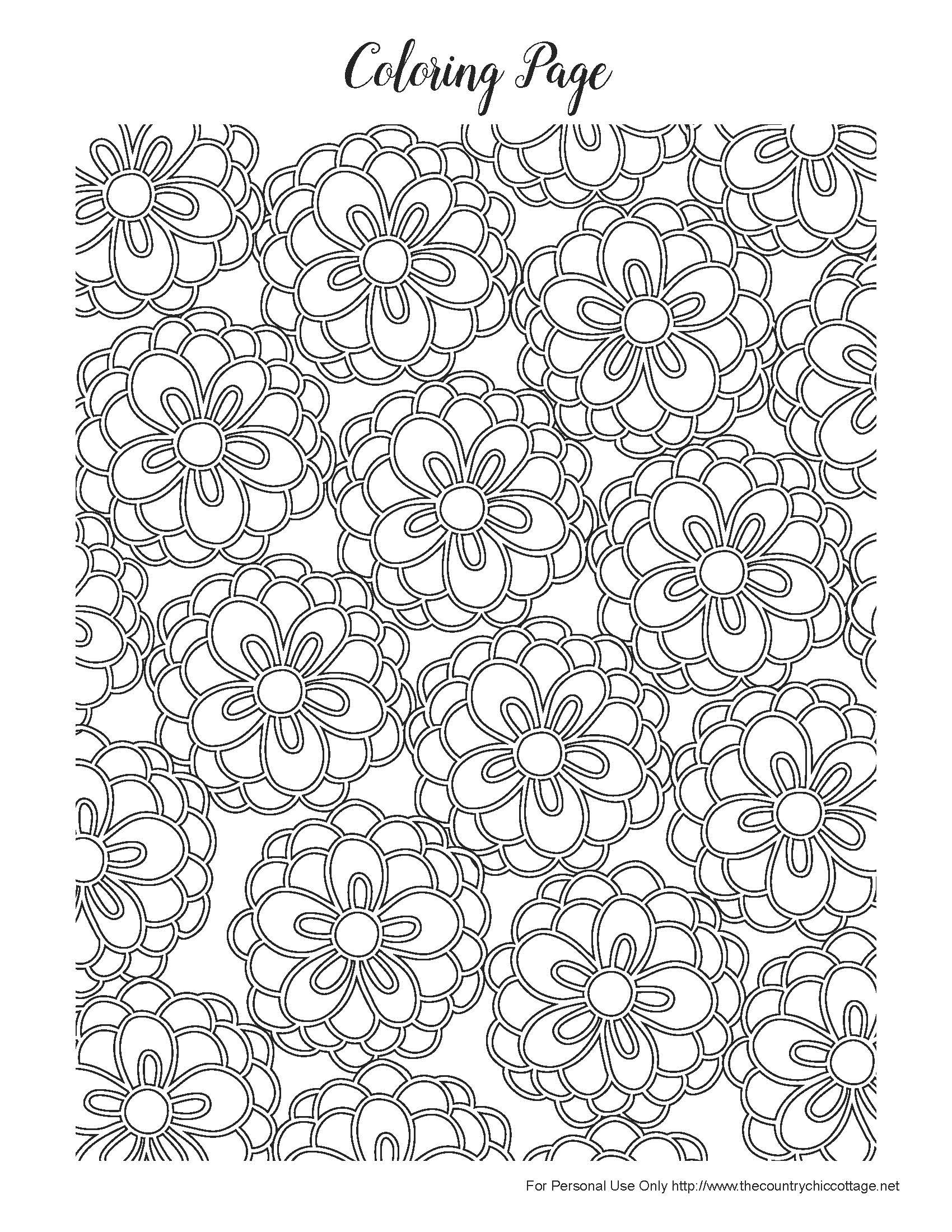 Spring Coloring Pages For Adults
 Free Spring Coloring Pages for Adults The Country Chic