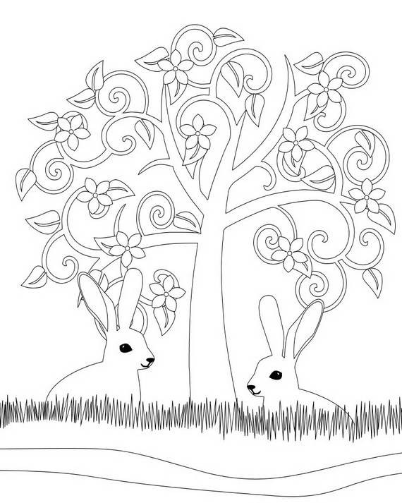 Spring Coloring Pages For Adults
 Unique Spring & Easter Holiday Adult Coloring Pages