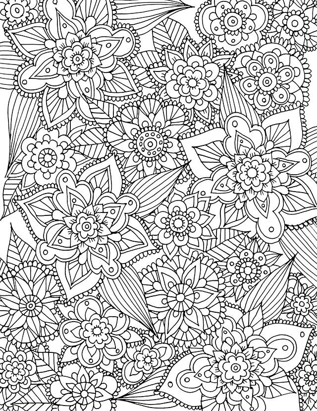 Spring Coloring Pages For Adults
 alisaburke free spring coloring page