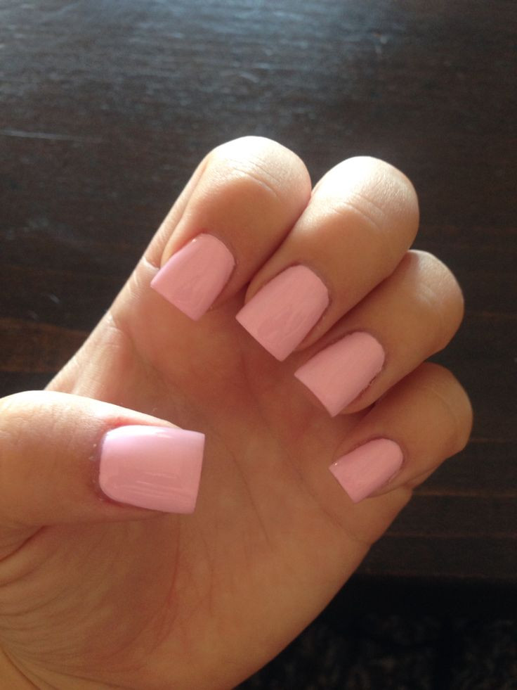Square Nail Colors
 Mod About You OPI nail polish light pink acrylic nails