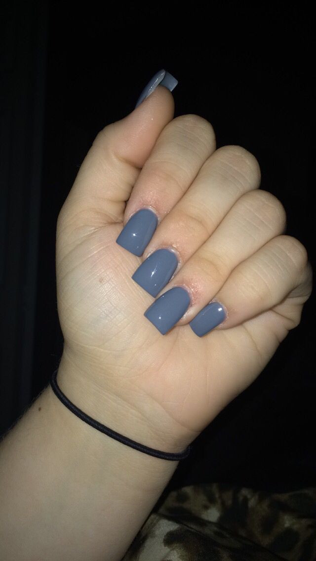 Square Nail Colors
 long gray acrylic nails square shape