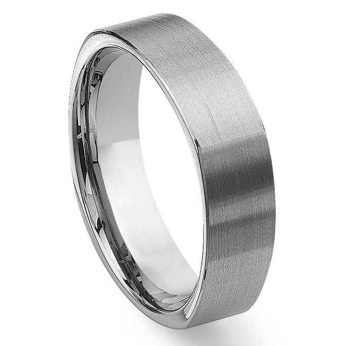 Square Wedding Band
 Tungsten Carbide Square Wedding Band Ring