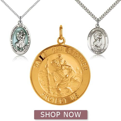 St Christopher Necklace Meaning
 St Christopher Patron Saint Travel Necklace Image
