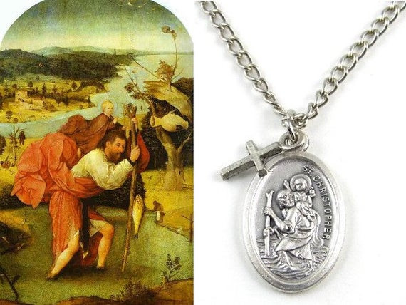 St Christopher Necklace Meaning
 Saint of Travel St Christopher Patron Saint of by PlanetZia