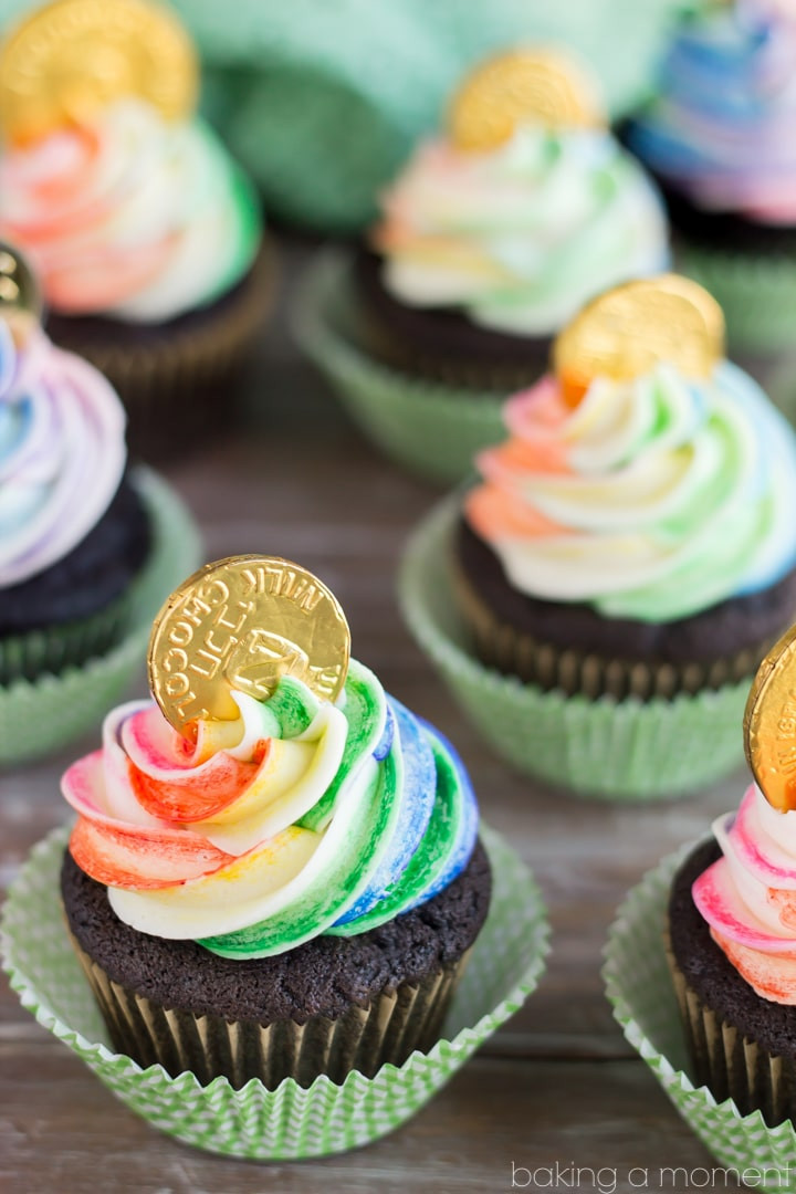 St Patricks Day Cupcakes
 Pot of Gold Cupcakes Baking A Moment