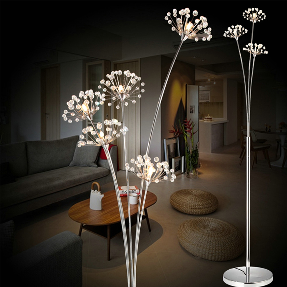 Standing Lamps For Living Room
 New Modern Crystal Floor Lamp For Living Room Flower