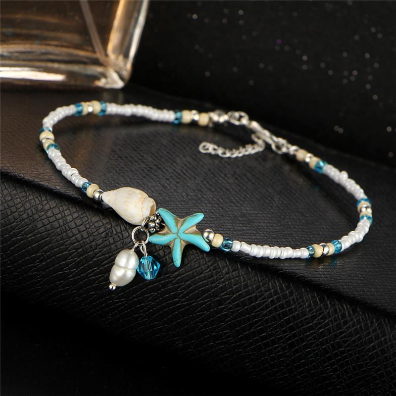 Star Anklet
 Handmade Sea Star & Shell Anklet Simply Adore
