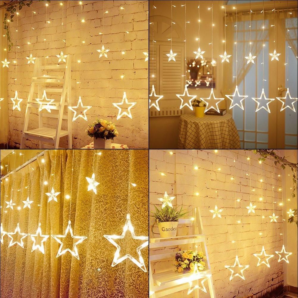 Star String Lights For Bedroom
 LED Star Curtain String Light Rowe Lighting