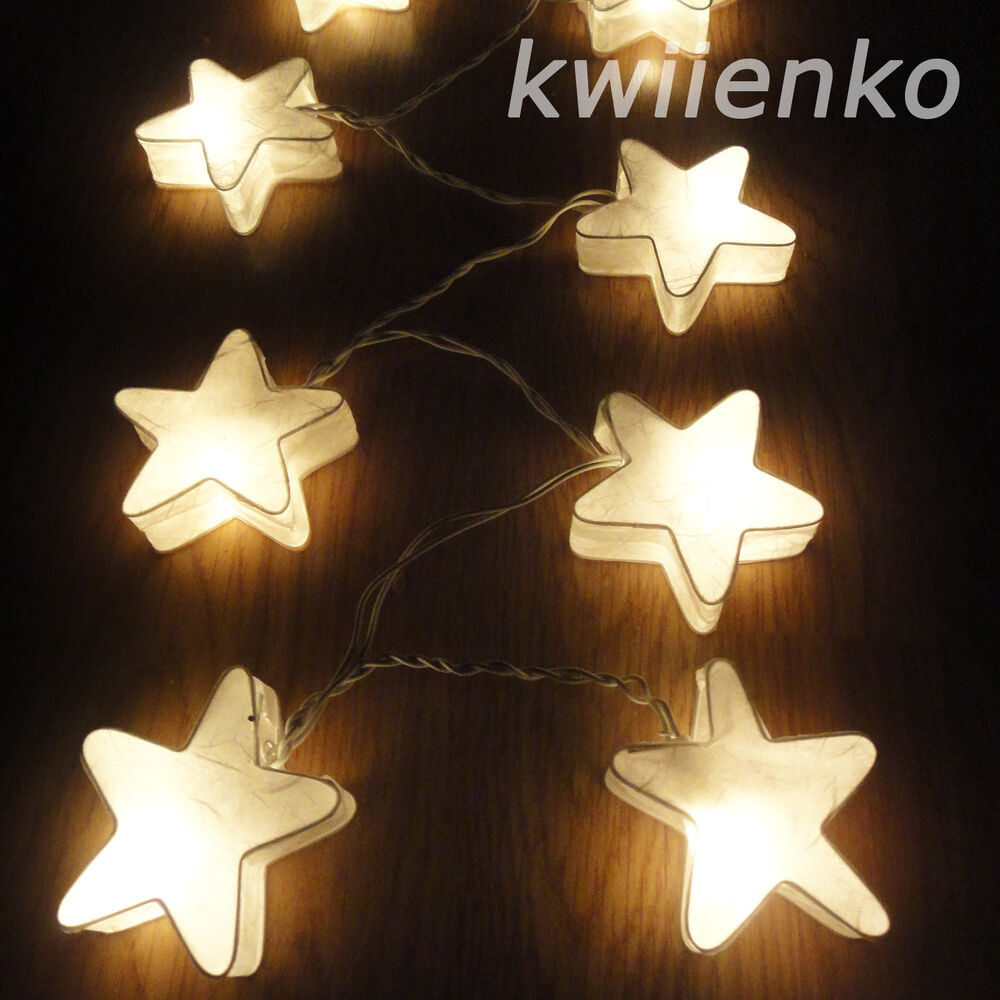 Star String Lights For Bedroom
 20 White Star Lantern Fairy String Lights Wedding Living