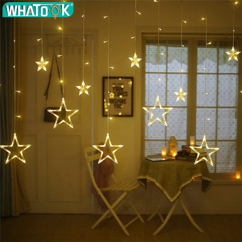 Star String Lights For Bedroom
 4 5M Star Curstain LED String Light 138 Leds Christmas