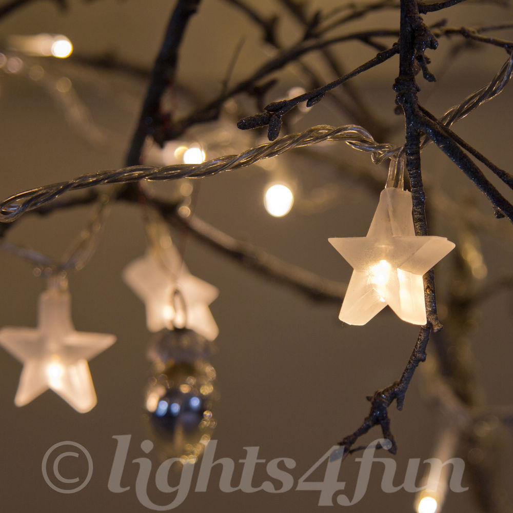 Star String Lights For Bedroom
 Star Fairy Lights 30 Warm White LED Indoor Bedroom