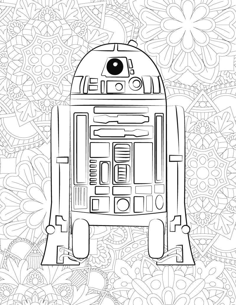 Star Wars Adult Coloring Book
 FREE Star Wars Printable Coloring Pages BB 8 & C2 B5