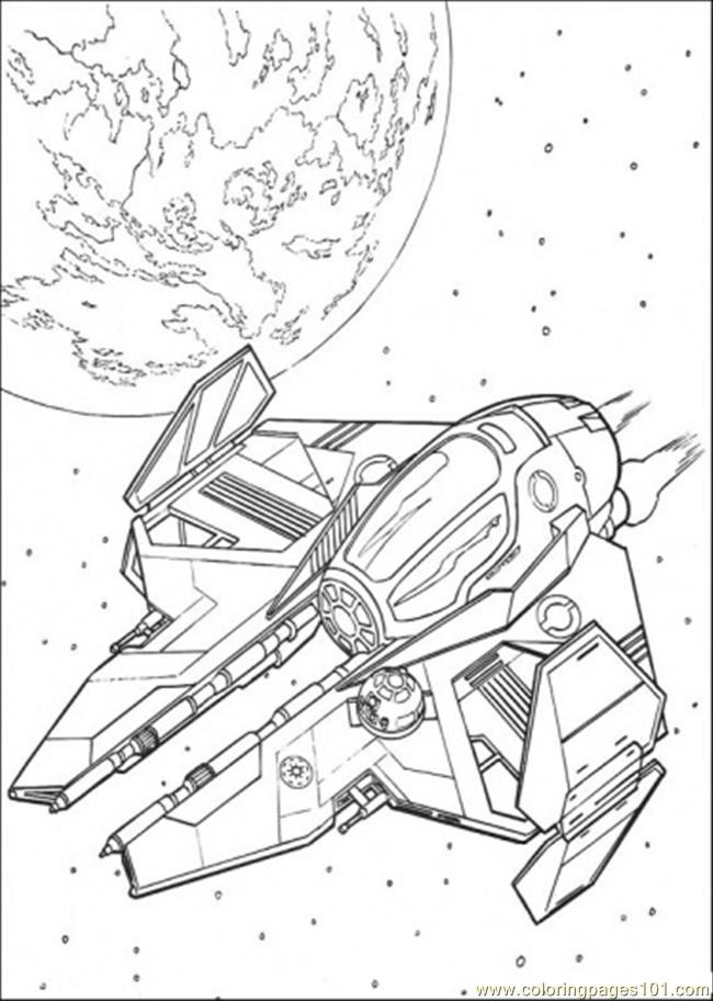 Star Wars Adult Coloring Book
 Star Wars Ship 5 printable coloring page for kids and adults