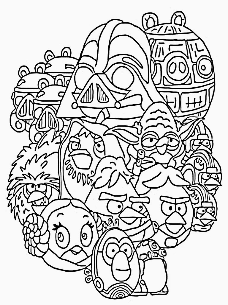 Star Wars Adult Coloring Book
 Angry Birds Star Wars Coloring Pages Printable