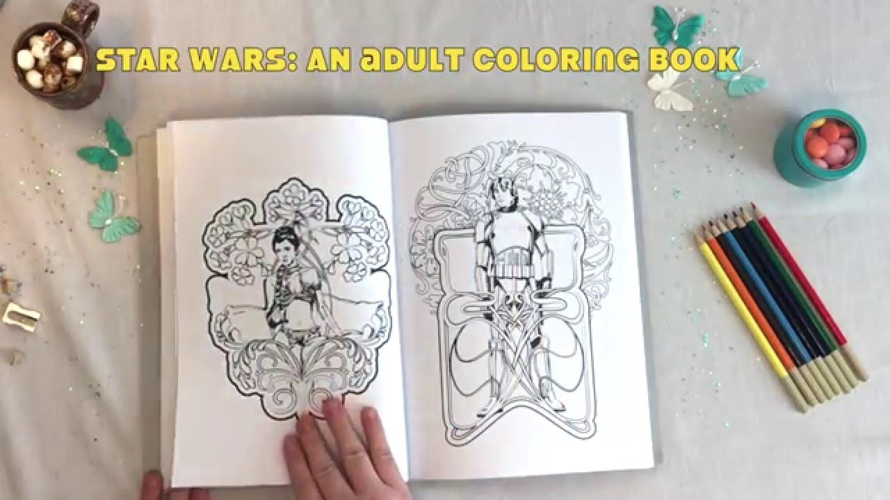 Star Wars Adult Coloring Book
 Star Wars Adult Coloring Book Review Flip Through and