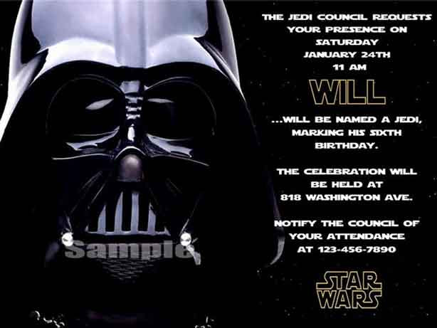 Star Wars Birthday Party Invitations
 The Best Star Wars Birthday Invitations by a Pro Party