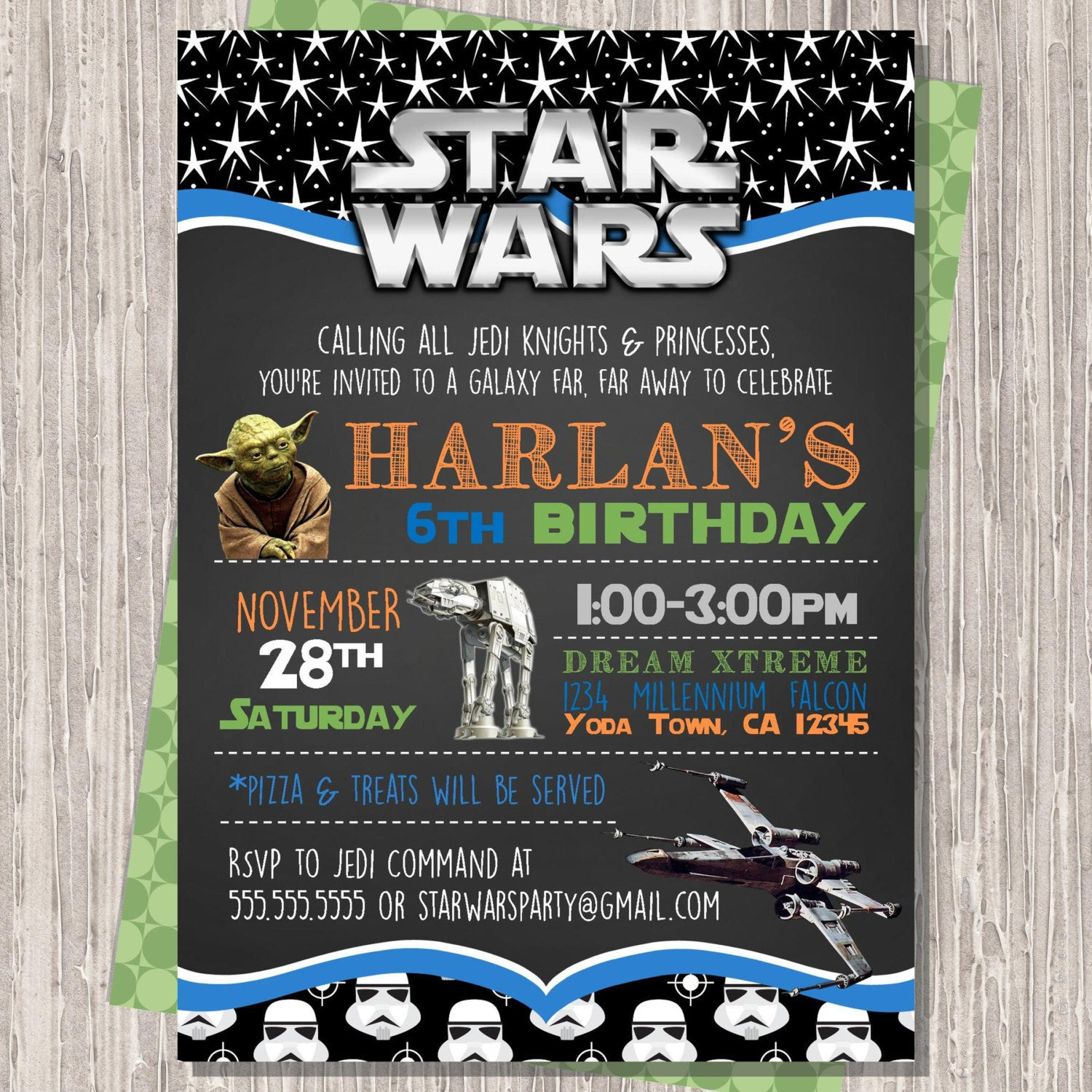 Star Wars Birthday Party Invitations
 Star Wars Invitation Star Wars Birthday Invitation Star Wars