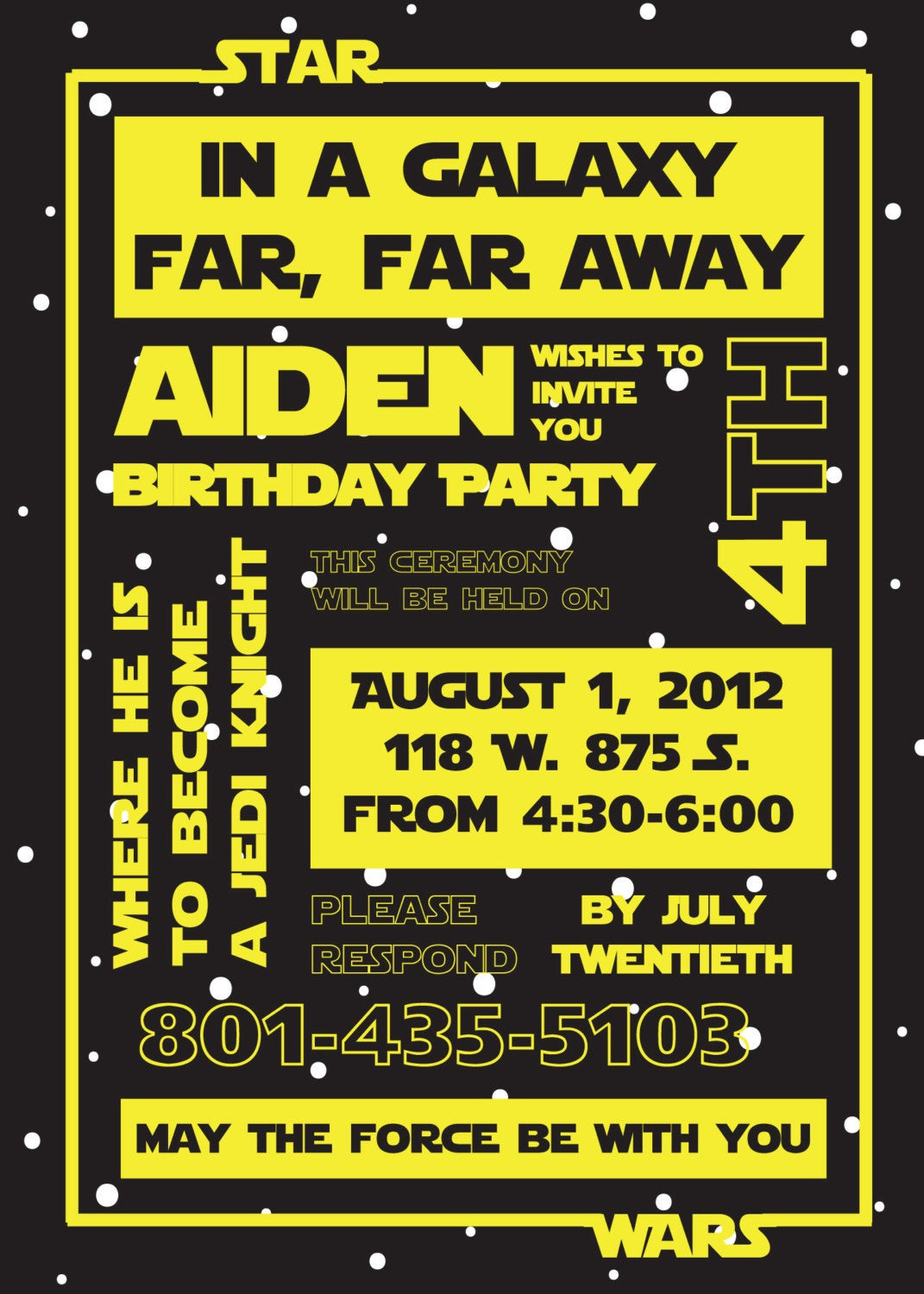 Star Wars Birthday Party Invitations
 Printable Star Wars Invitation and Party Banner by susieandme