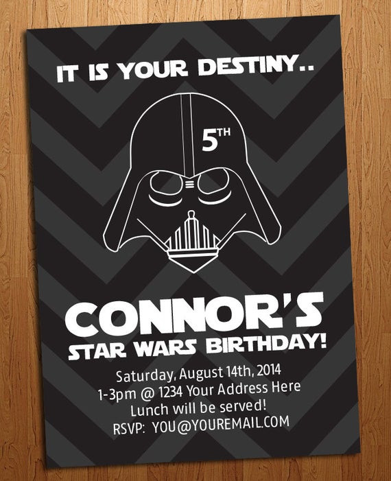 Star Wars Birthday Party Invitations
 Star Wars Birthday Party Invitation