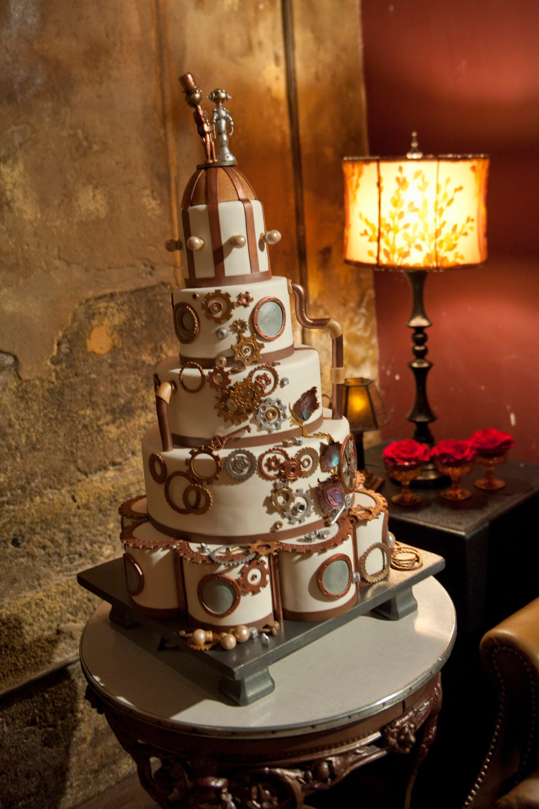 Steampunk Wedding Cakes
 sTORIbook Weddings Shabby Chic at Calamigos Ranch in