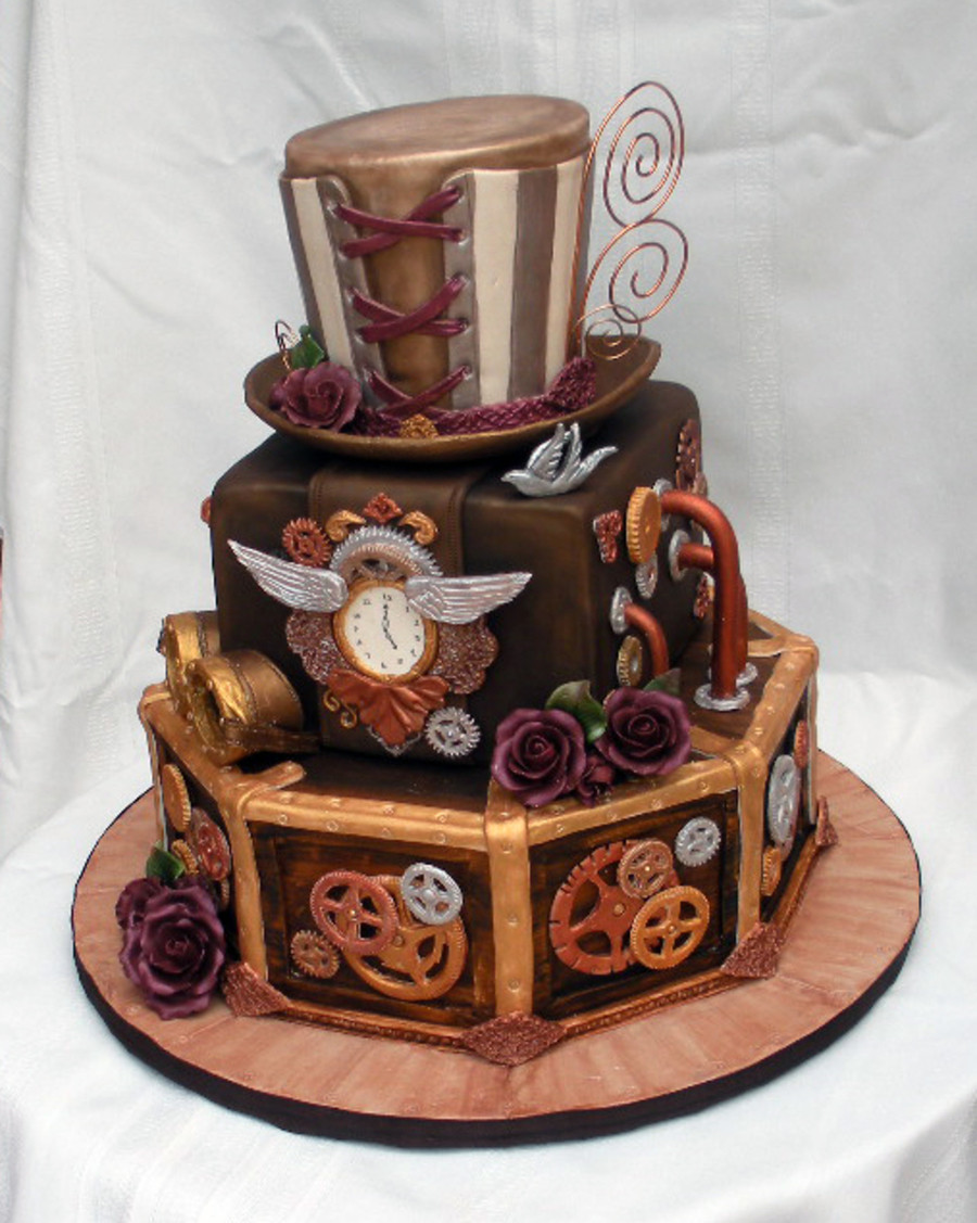 Steampunk Wedding Cakes
 Steampunk Wedding Cake CakeCentral