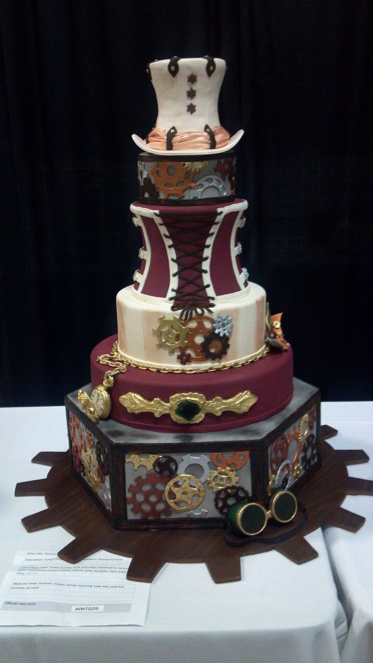 Steampunk Wedding Cakes
 Steampunk Wedding Cake Austin TX