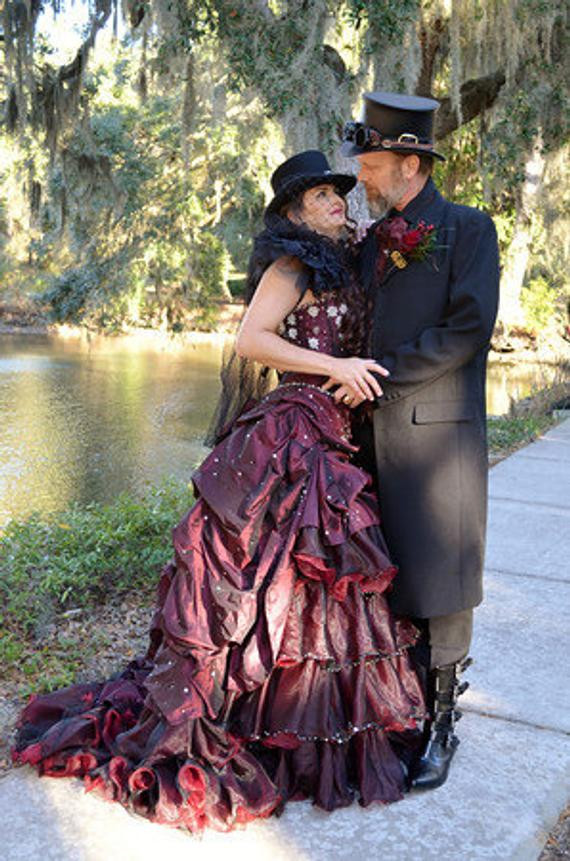 Steampunk Wedding Dress
 Steampunk Wedding Dress Bridal Gown Available in other colors
