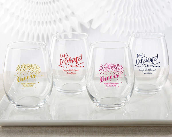 Stemless Wine Glasses Wedding Favors
 Stemless wine Glass Party Favors It s Party Time Lets