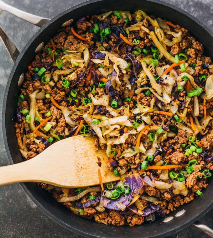 Stir Fry With Ground Beef
 Ground Beef and Cabbage Stir Fry