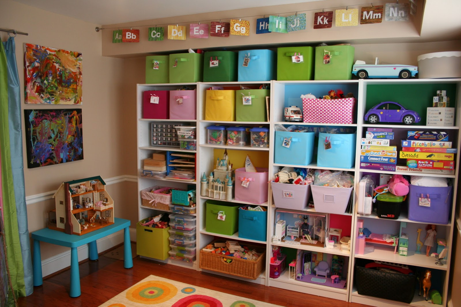 Storage For Kids Room
 Pink and Green Mama Kid Friendly Spaces and Toy Storage