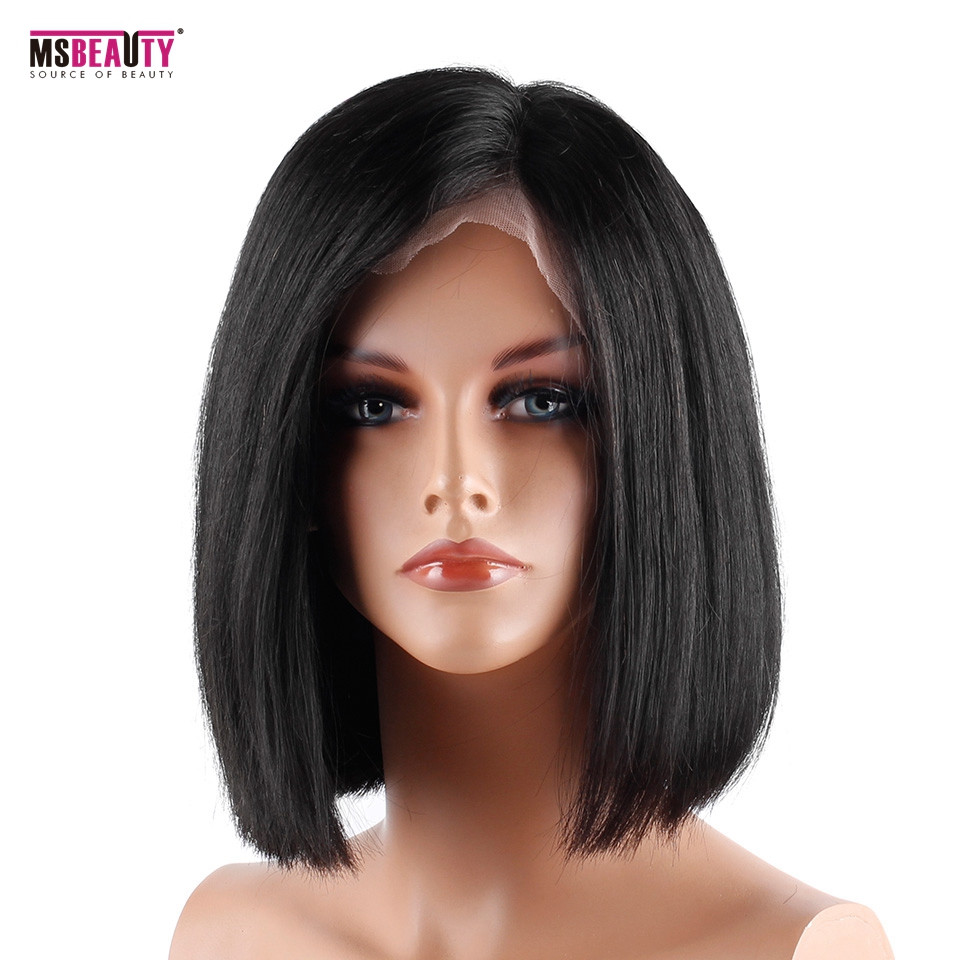 Straight Lace Front Wigs Baby Hair
 Msbeauty Lace Front Human Hair Wigs With Baby Hair