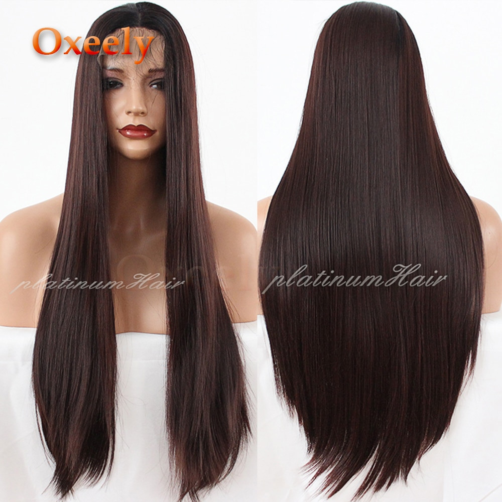 Straight Lace Front Wigs Baby Hair
 Aliexpress Buy Oxeely 33 Long Straight Hair