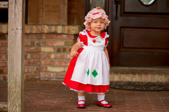 Strawberry Shortcake Costume Kids
 Custom Strawberry Shortcake Dress Costume in by