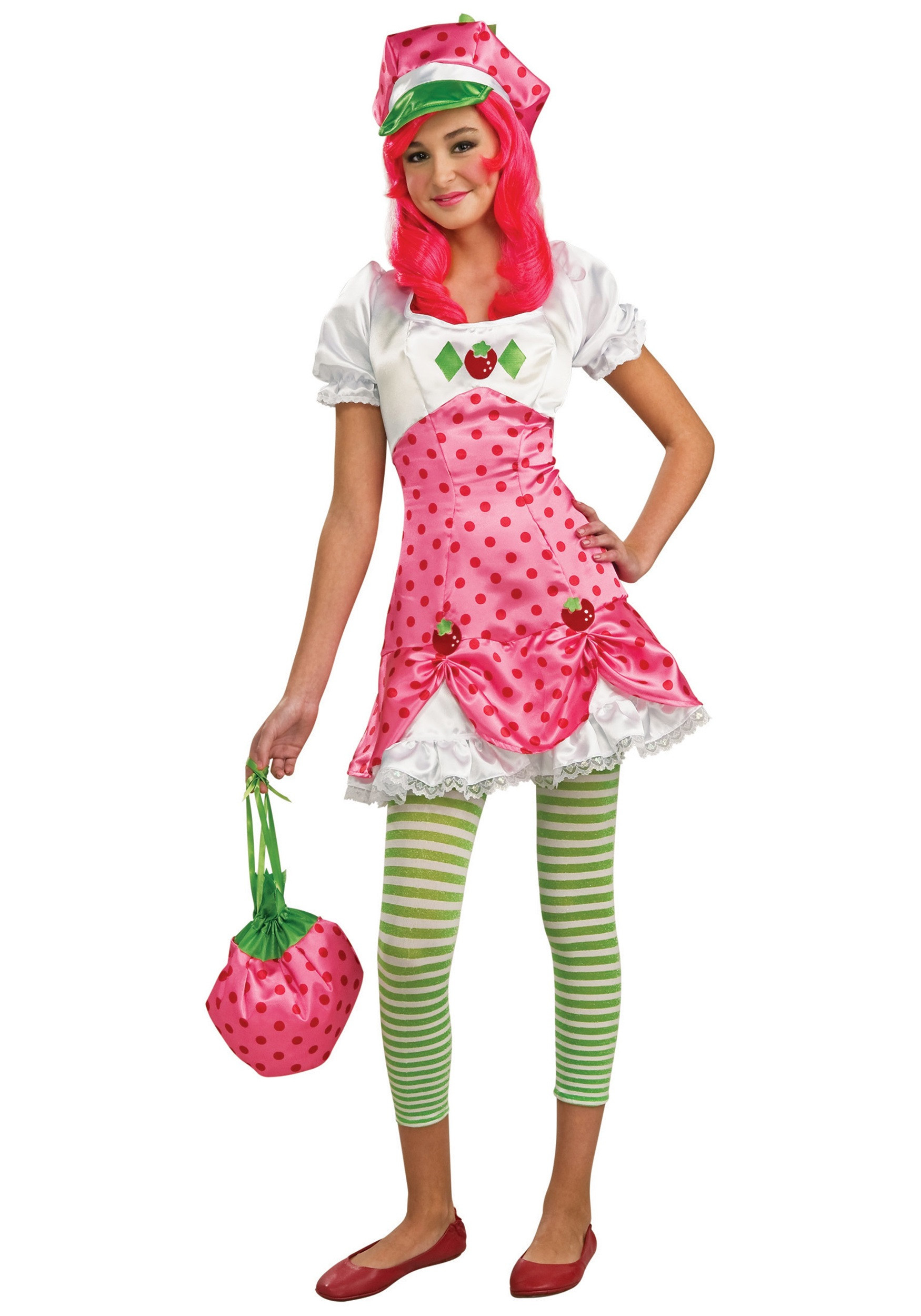 Strawberry Shortcake Costume Kids
 Deluxe Strawberry Shortcake Costume Kids Tween Halloween