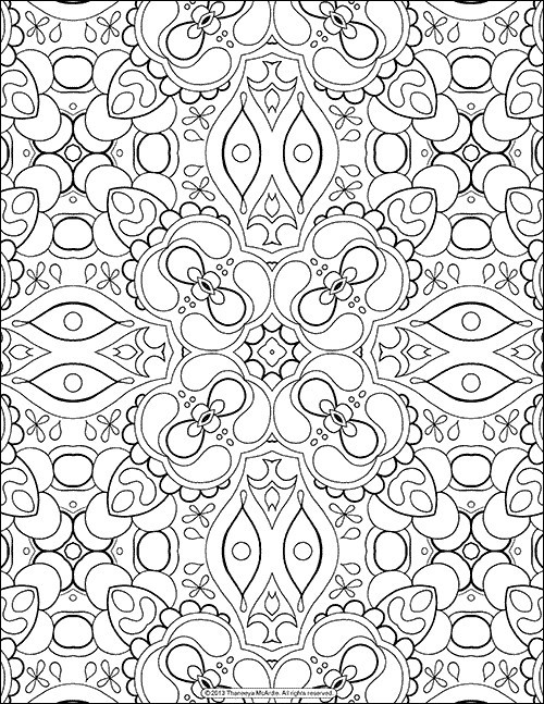 Stress Relief Coloring Pages Printable
 These Printable Mandala And Abstract Coloring Pages