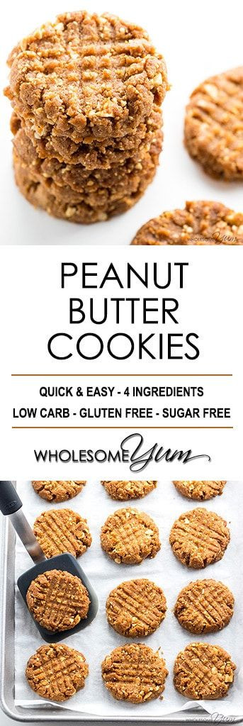 Sugar Cookies Without Flour
 Sugar Free Low Carb Peanut Butter Cookies Recipe 4