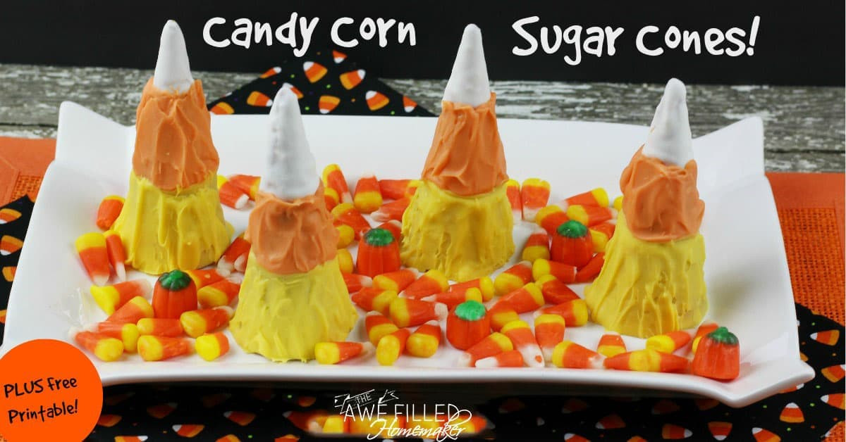 Sugar Free Candy Corn
 Candy Corn Sugar Cones FREE Fall Activity Printable