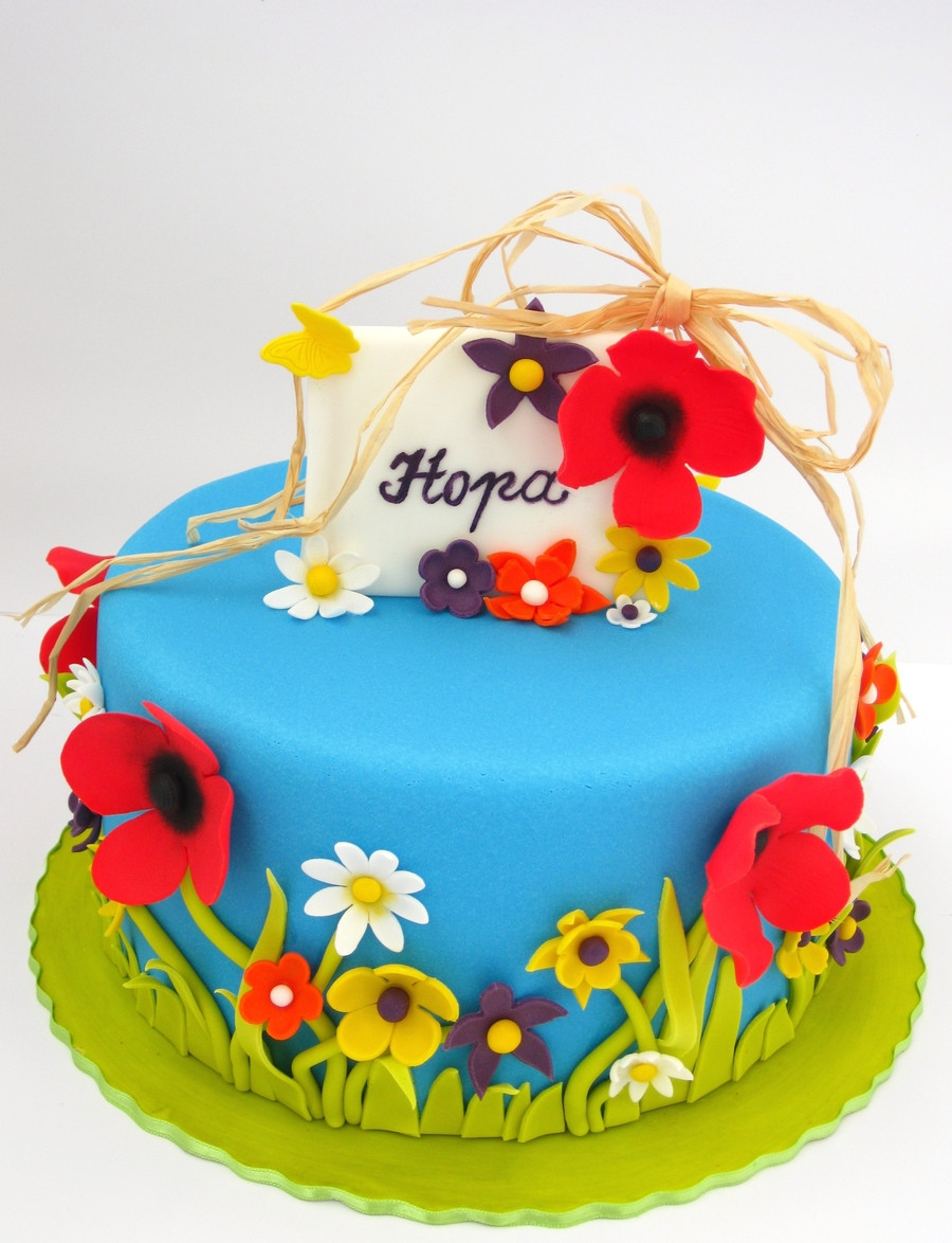 Summer Birthday Cake
 Summer Flower Cake CakeCentral
