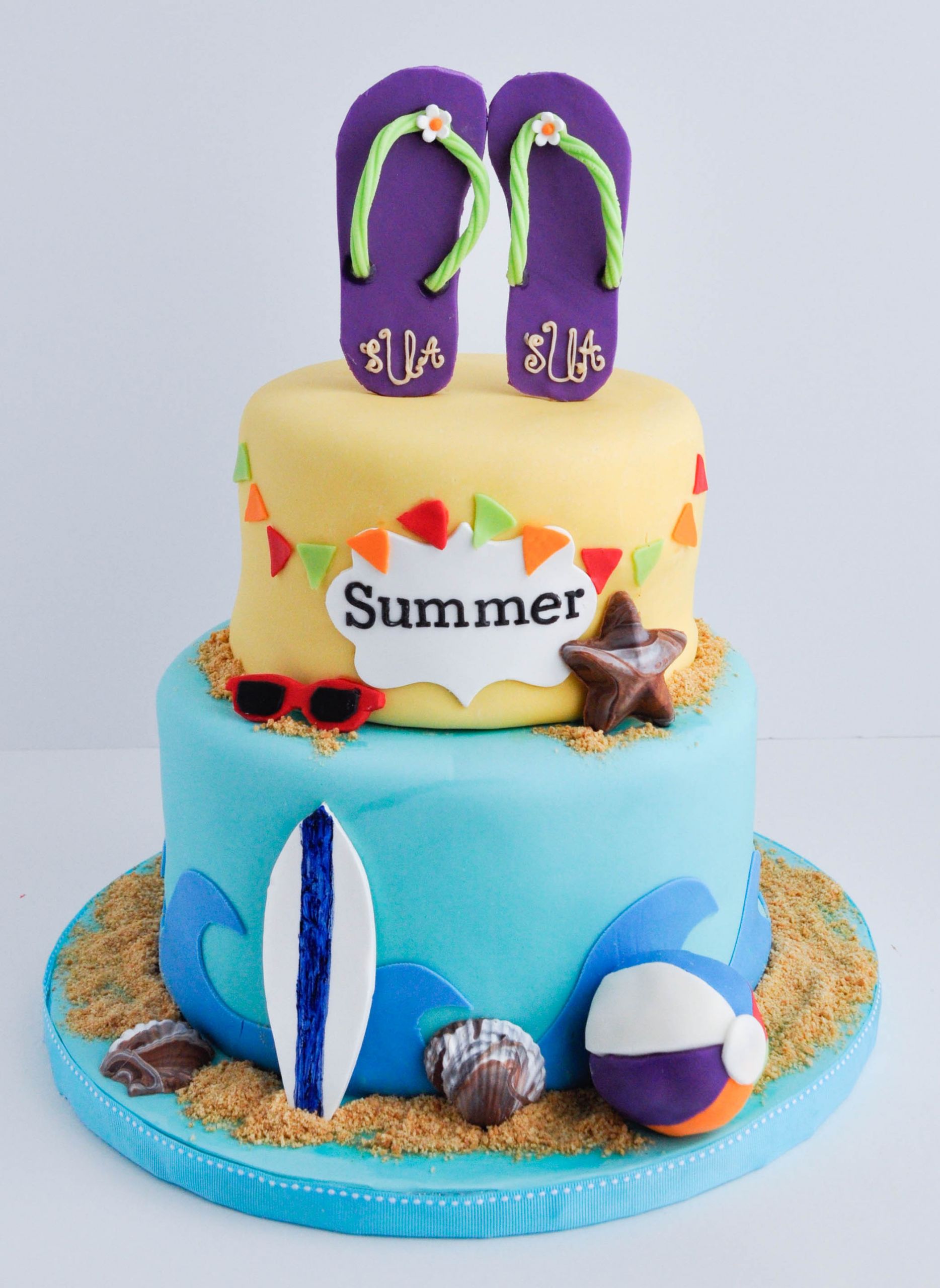 Summer Birthday Cake
 Summer Birthday Cakes