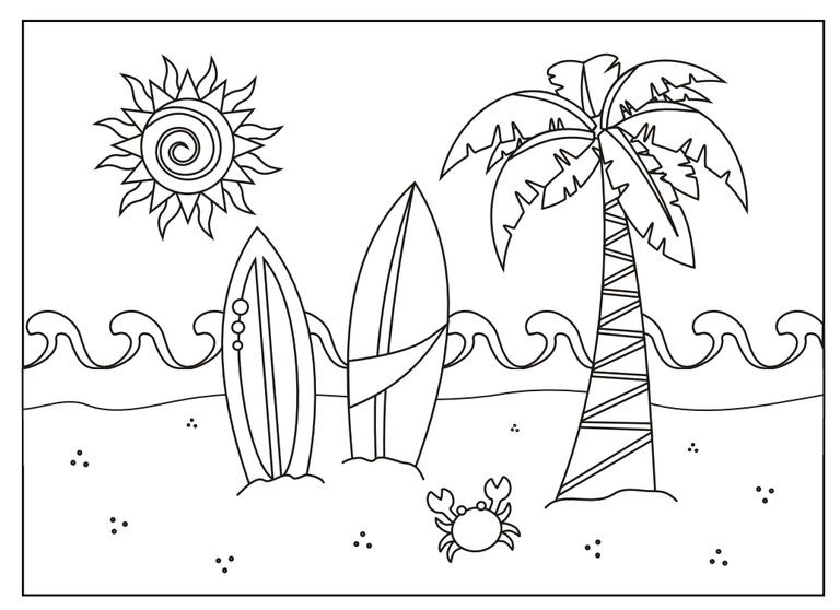 Summer Coloring Pages For Kids Printable
 237 Free Printable Summer Coloring Pages for Kids