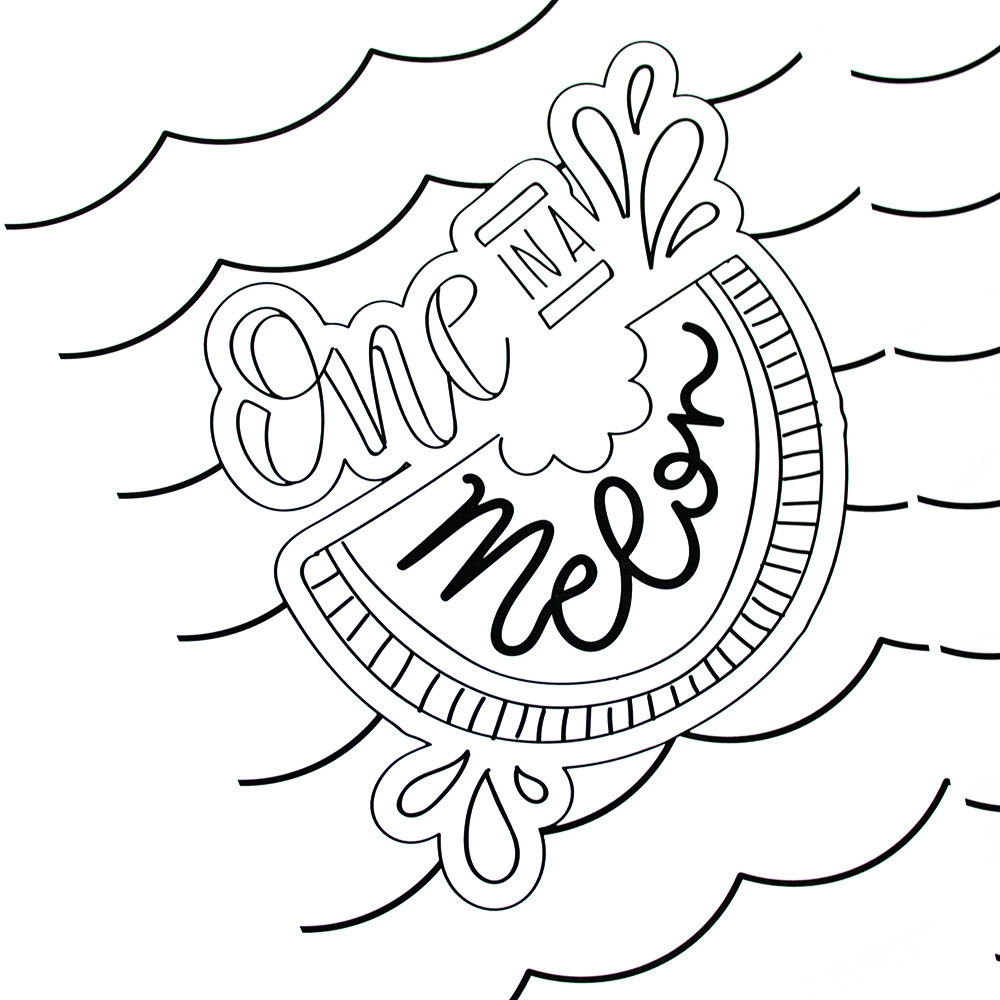 Summer Coloring Pages For Kids Printable
 Hand Lettered Summer Coloring Pages Printable Crush