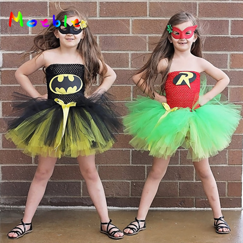 Summer Costume Party Ideas
 Batman&Robin Children Girl Tutu Dress Super Hero Girl