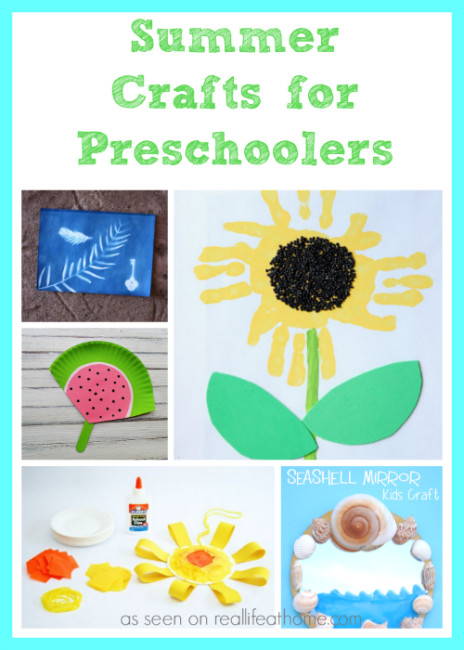 Summer Crafts For Preschoolers Easy
 Summer Crafts for Preschoolers Real Life at Home