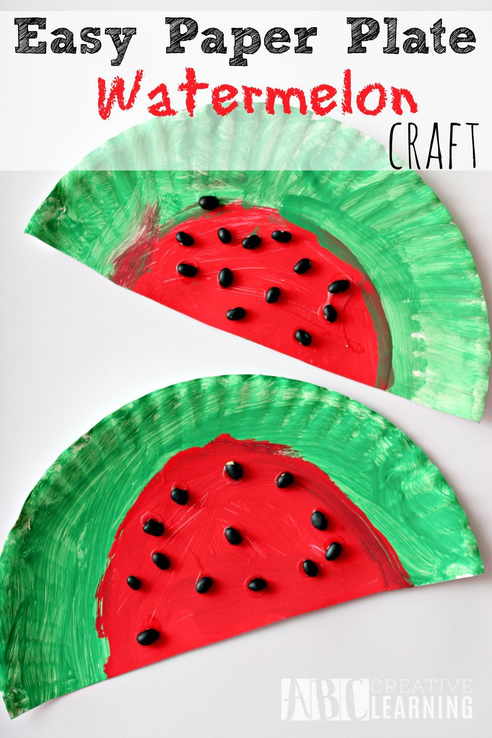 Summer Crafts For Preschoolers Easy
 Easy Paper Plate Watermelon Kids Craft Perfect For Summer