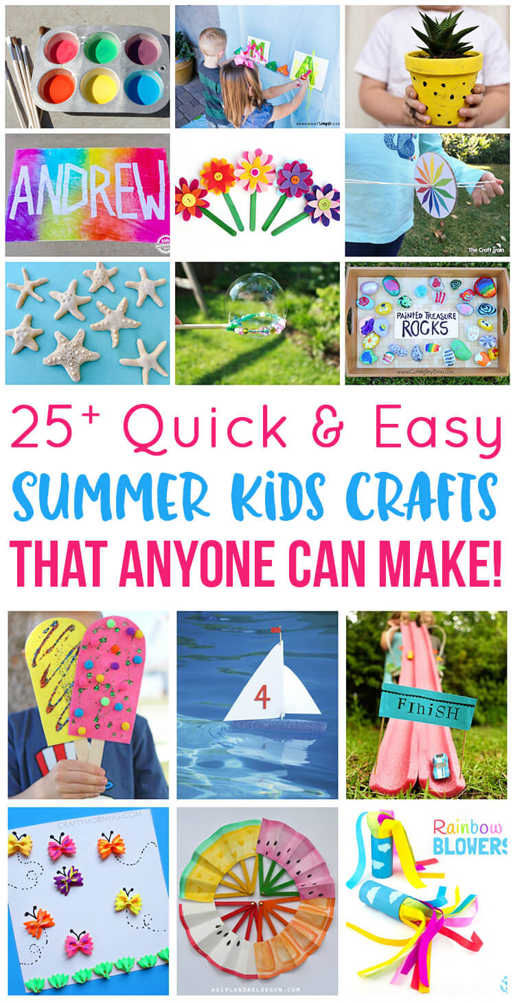 Summer Crafts For Preschoolers Easy
 Easy Summer Kids Crafts That Anyone Can Make Happiness