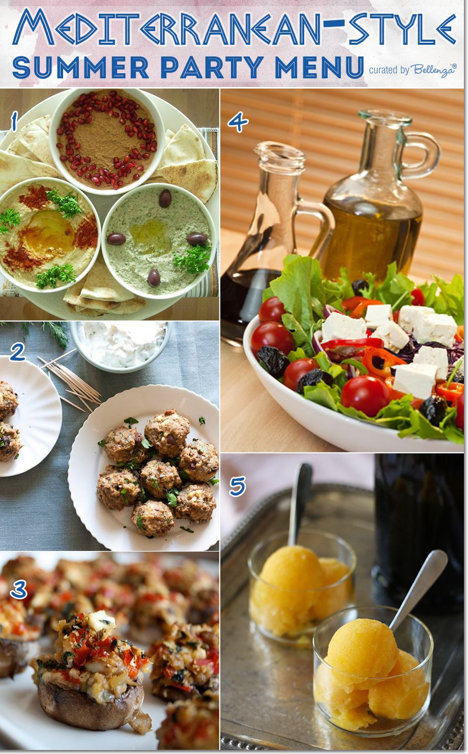 Summer Dinner Party Recipes Ideas
 Menu Ideas for Hosting a Mediterranean style Summer Party