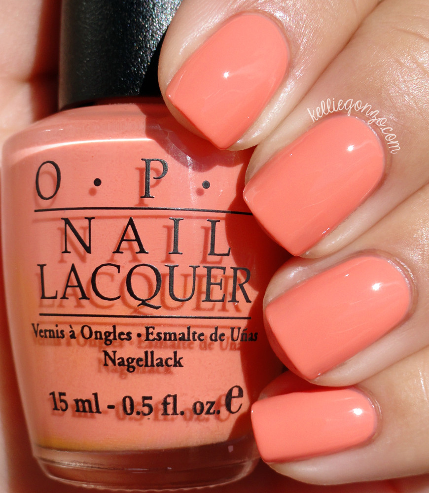 Summer Nail Colors Opi
 OPI Apricotcha Cheating kelliegonzo nails